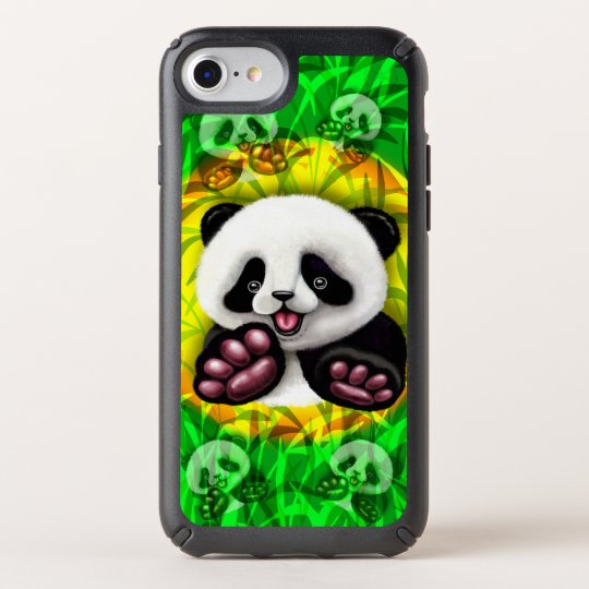 panda, panda bear, baby panda, cute panda, symboli speck iPhone case