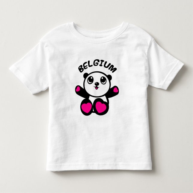Panda Panda Belgium Toddler T-shirt (Front)