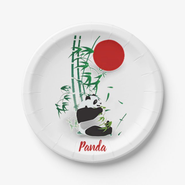 Panda   paper plates (Front)