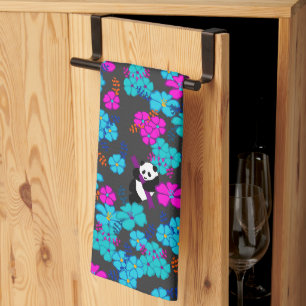 Panda Paradise Bloom Kitchen Towel