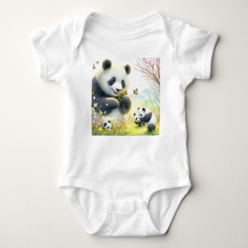 Panda Party Baby Bodysuit