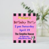 Panda Party Invitation (Standing Front)