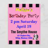 Panda Party Invitation (Front)