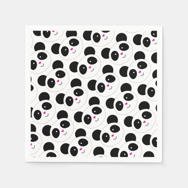 Panda Party Paper Napkins (Front)