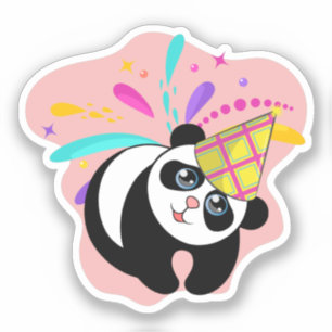 Panda Party Sticker