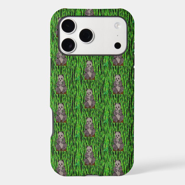 Panda (pattern) - iPhone Case (Back)