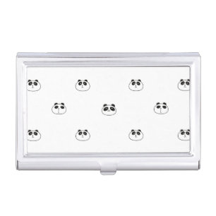 Panda Pattern Print Business Card Case