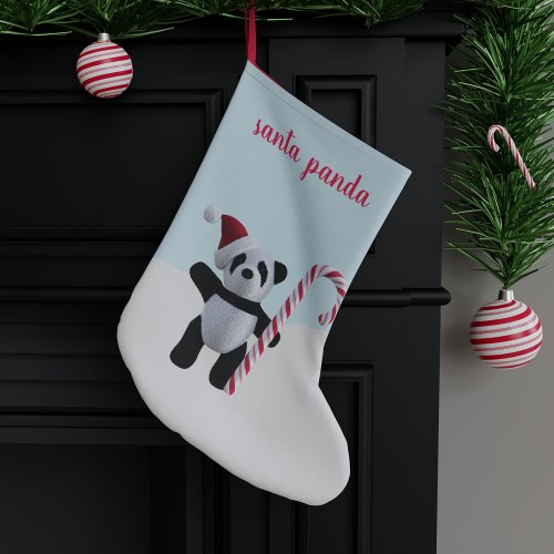Panda Personalized Christmas Stocking