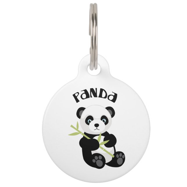 Panda Pet ID Tag (Front)