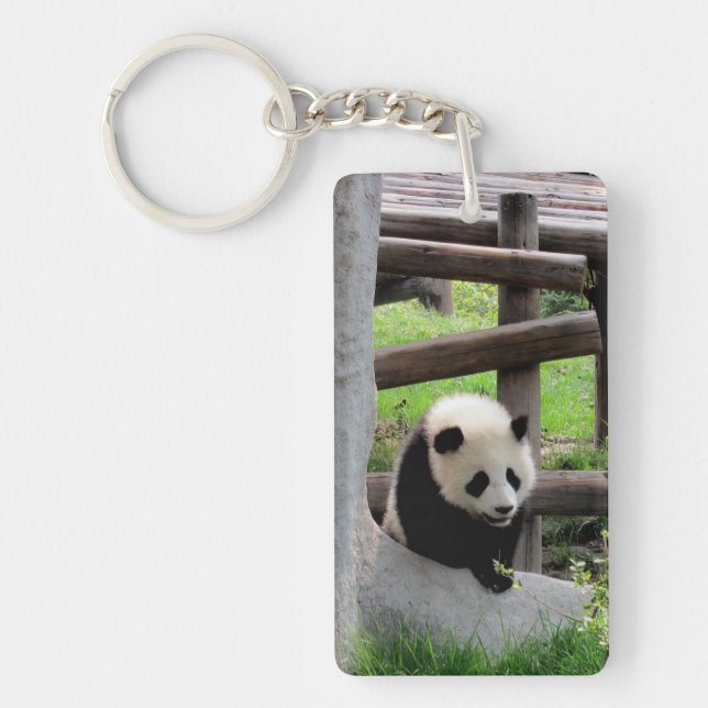 Panda Photograph Keychain (Front)