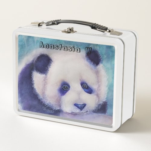 PANDA PICNIC METAL LUNCH BOX