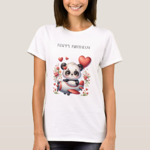 Panda Pilot Birthday T-Shirt