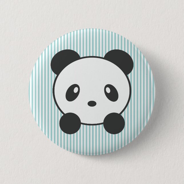 Panda Pinback Button (Front)
