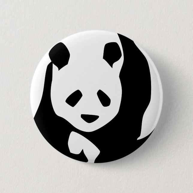 Panda Pinback Button (Front)