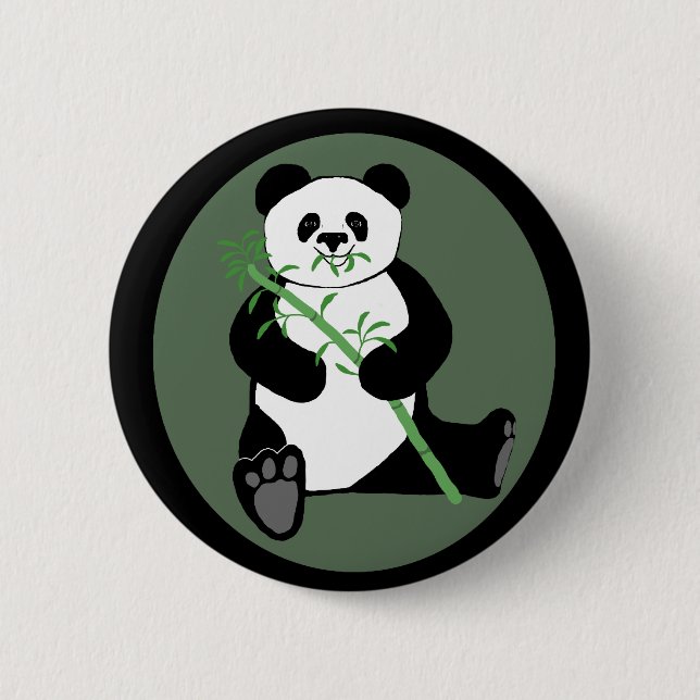 Panda Pinback Button (Front)