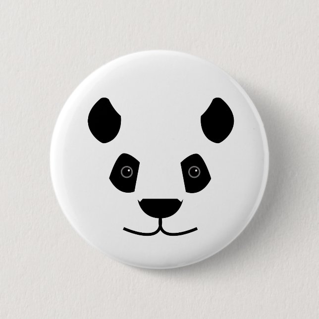 Panda Pinback Button (Front)