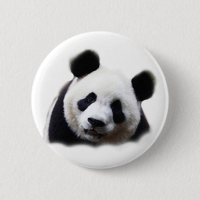Panda Pinback Button (Front)