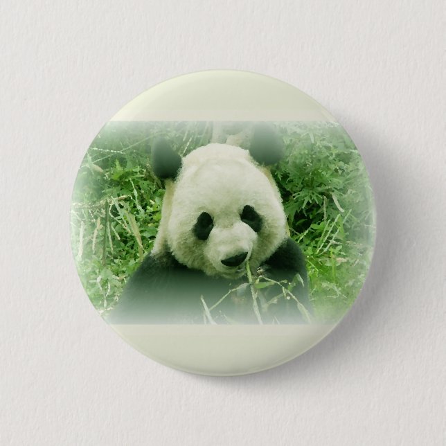 Panda Pinback Button (Front)