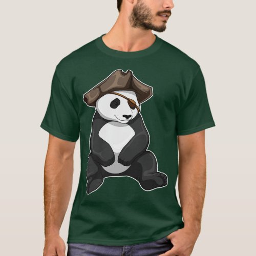 Panda Pirate Pirate hat T_Shirt