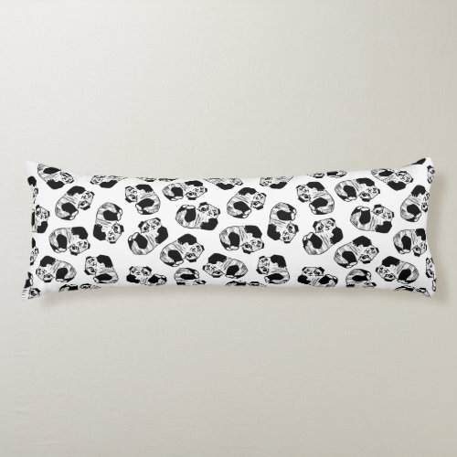Panda Play Pattern Cotton Body Pillow