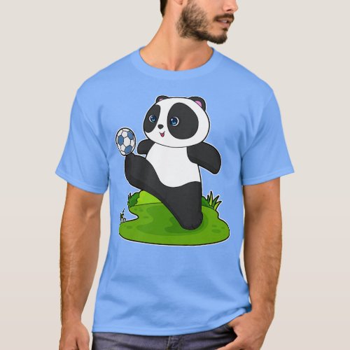 Panda player Soccer T_Shirt