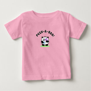 Panda Playing Peek-A-Boo with Dougnuts toddlers Baby T-Shirt