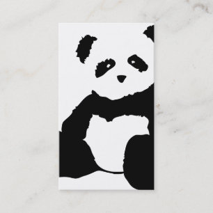 panda plush business card