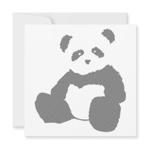 panda plush invitation