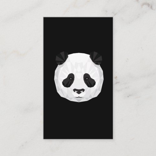 Panda Polygonal Gift for Zookeeper Business Card