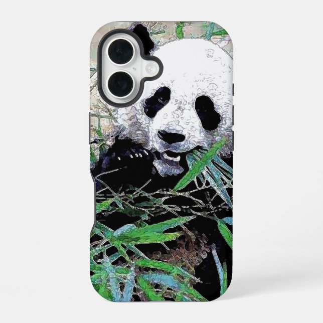 Panda Pop Art Iphone Case (Back)