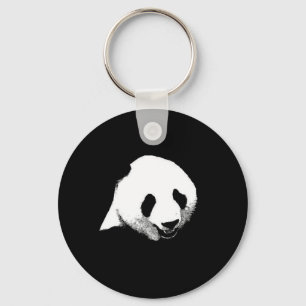 Panda Pop Art Keychain