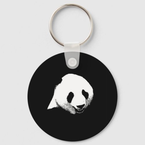 Panda Pop Art Keychain