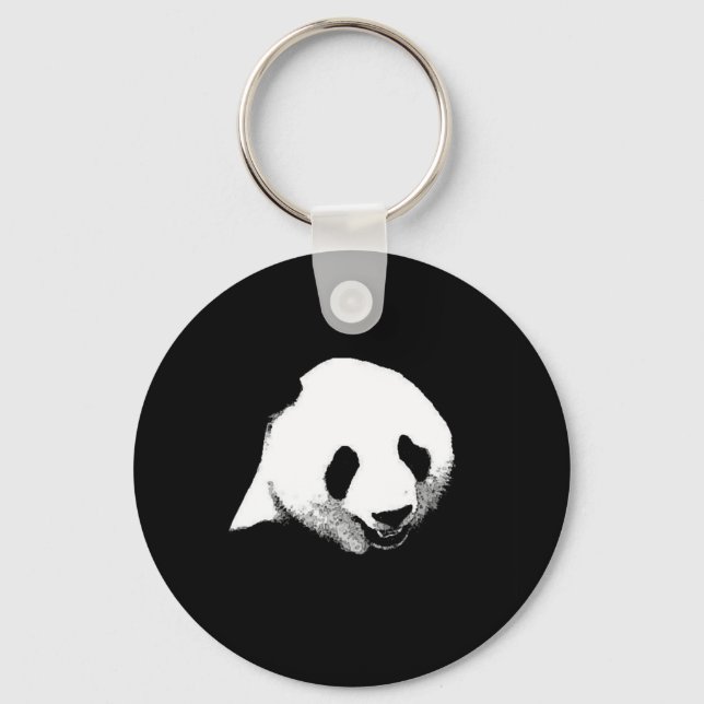 Panda Pop Art Keychain (Front)