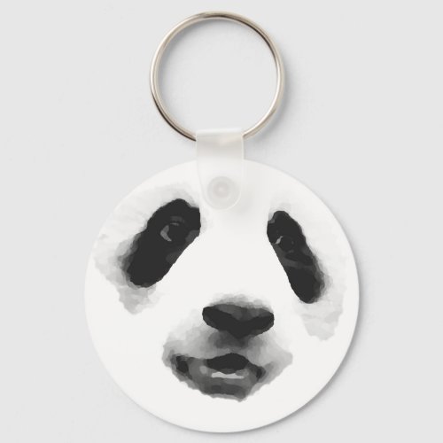 Panda Pop Art Keychain