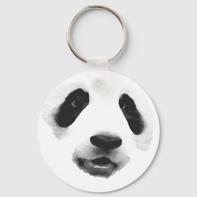 Panda Pop Art Keychain (Front)