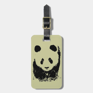 Panda Pop Art Luggage Tag