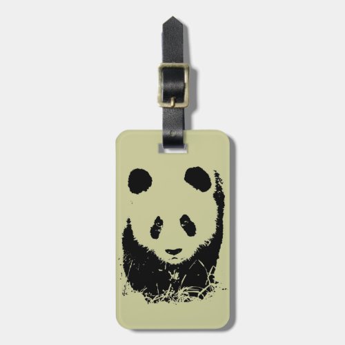 Panda Pop Art Luggage Tag