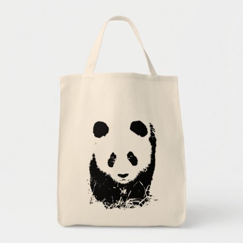 Panda Pop Art Tote Bag