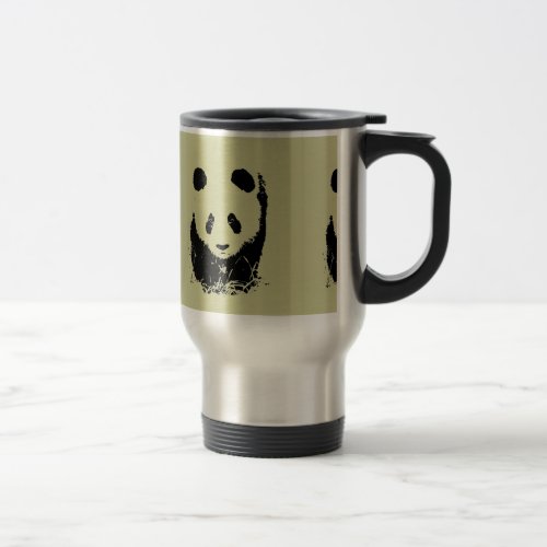 Panda Pop Art Travel Mug