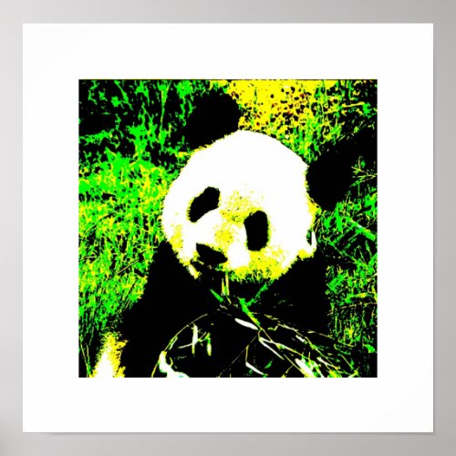 Panda Posters Prints _ Panda Eating Poster