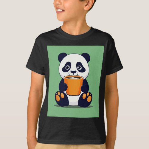 Panda Power Cool and Cute for Boys T_Shirt