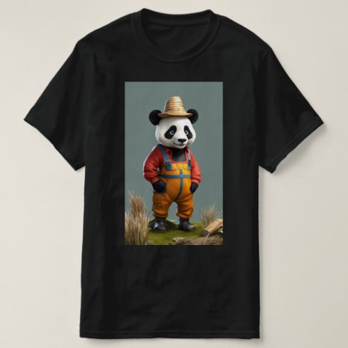 Panda printed t_shirt for men