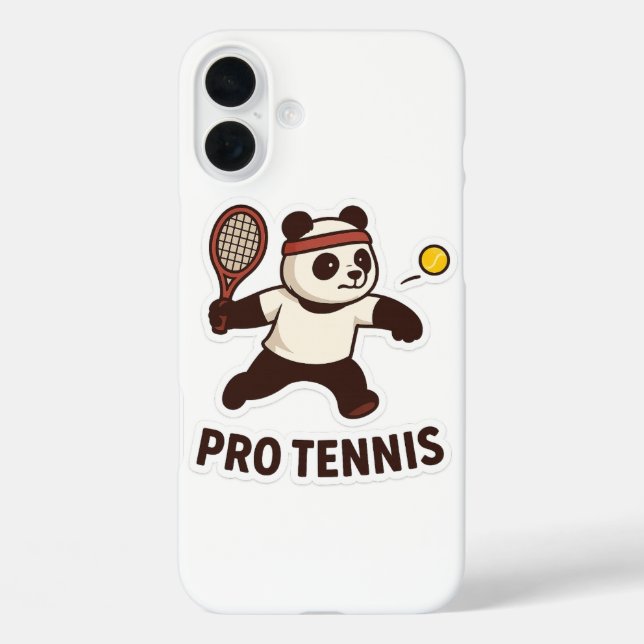  Panda Pro Tennis Sticker – Cute Sports Design Case-Mate iPhone Case (Back)