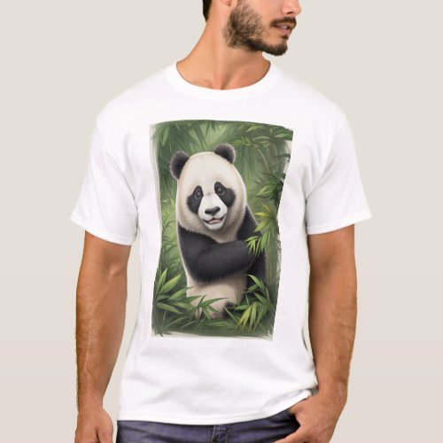 Panda Prowl The Enigmatic Collection for mens T_Shirt