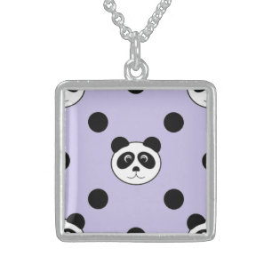 panda purple jewelry necklace