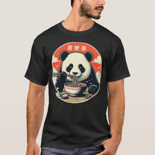 Panda Ramen Kawaii Neko Japanese Noodles Aesthetic T-Shirt