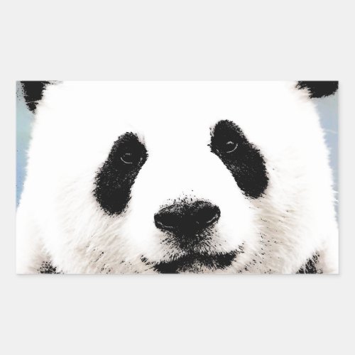 Panda Rectangular Sticker