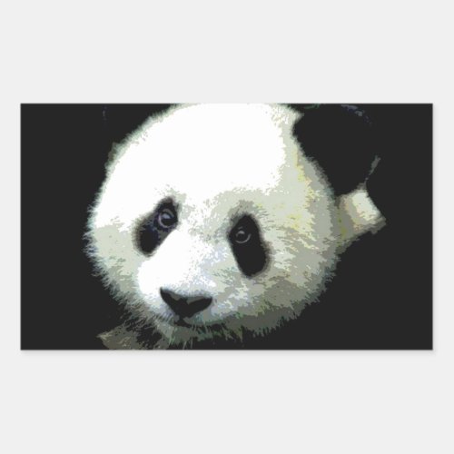 Panda Rectangular Sticker