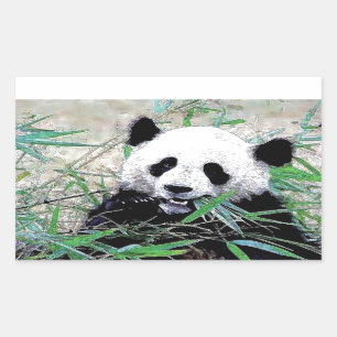 Panda Rectangular Sticker