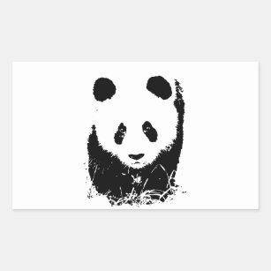 Panda Rectangular Sticker